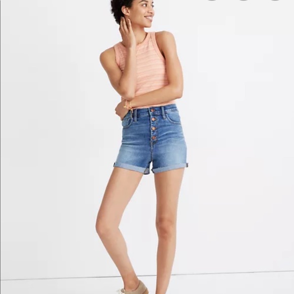 Madewell Pants - Madewell Roadtripper Button Front Jean Short